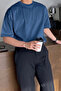 Men's Oversize T-Shirt Cotton Fabric Crew Neck Comfortable Fit T-Shirt - 3