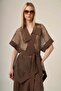 Women's Mesh Trouser Suit Brown 31362