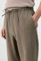 Khaki Lyocell Blended Relax Fit Men's Trousers - 5