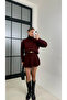 Basic Turtleneck Sweater and Mini Skirt Set - Top and Bottom Knitwear Set