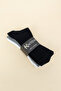 Men's Tennis Socks Long Combed Cotton Socks 3 Pairs - 3