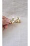 Mini Metal Clasp with Zircon Stone and Daisy 2.5 cm 1 Piece - 2