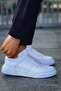 Zrc087 Premium Lace-Up Casual Men's Sneaker White - 2