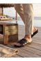 100% Genuine Leather Luxury Home and Outdoor Wear Slippers - 5