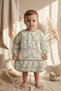 Safari Gira Liquid-Proof Baby Bib with Sleeves - Blw Compatible, Stain-Proof, Large Pocket and Long Sleeves - 3