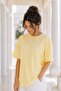 Women's 3-Piece Oversize T-Shirt Set White Pink Yellow – Crew Neck, Comfortable Fit, 100% Cotton - 7