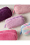 Plush Makeup Cosmetic Toiletry Bag & Travel Organizer Bag with Fur - 2