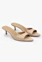 Women's Saint Nude Skin Mini Heeled Slippers