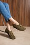 Cooper Genuine Leather Suede Women's Sandals with Buckle, Casual Comfortable Shoes - Babet - 3