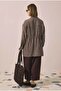 Tunnel Detailed Striped Shirt Brown - 5