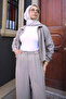 Mink Zippered Jacket and Tencel Trousers Set - 4