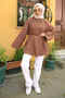 Brown Wide Sleeve Loose Muslin Tunic - 2