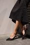Grace Women's Black Lace-Up Heel Sandals