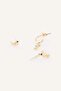 Women's Gold Color 9-Piece Earring Set H7457Axns - 3