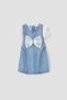 Baby Girl Navy Blue Dress - 5
