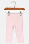 Toddlers Girl Pull On Brand Logo Tights, Pink - 2