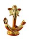 Gold Plated & Brown Ganesha – Ganapati 8x4cm Idol | Gold & Silver Plated Ganesh Idol Online - 3