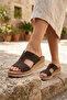 Genuine Leather Nubuck Special Design for Heel Spurs, Daily Comfortable Women's Slippers