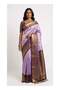 Nool Radham Iris Kanchipuram Silk Saree with Unstitched Blouse