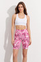 Women's Pink Patterned Cycling Sports Tights Nj165 - 2