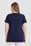 Cotton Short Sleeve Maternity T-Shirt Navy Blue 3-Pack – Soft and Comfortable Maternity Wear - 4
