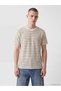 Vizyon New Season Crew Neck Striped Men's Knitwear T-Shirt