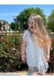 Printed Tulle Girl's Dress - 4