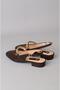 Seç 2657 chain detail genuine leather shoe (heel height: 3 cm) coffee suede - 6