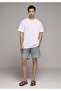Comfort Fit Round Neck Plain Men's White Short Sleeve T-Shirt - 3