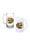 Lazy Animal Beer Glass with Handle, Available in Frosted or Transparent 0227