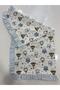 100% Cotton Muslin Baby Blanket with Ruffles, Double Layer Coverlet - 6