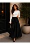 Women's Poplin Waist-Tie Long Tunic Flawed Skirt - 5