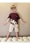 Burgundy Boys' Cotton Shorts Set - 2
