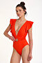 Argento 0557-3057 Women's Deep V-Neck Swimsuit