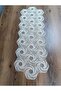 Gold Glitter Cream Lace Runner/Table-Console Cover 35X105 cm - 2