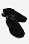 Monaro Black Suede Genuine Leather Women's Sandals