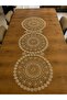 Table Runner, Tablecloth Runner with French Lace Detail, 110 X 37 Cm, Single Piece - 7