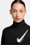 Dri-Fit Swoosh Hz Mid Women's Black Quarter-Zip Training Top - 2