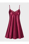 Silky Satin Lace Detailed Strappy Nightgown – Boxed Shipping - 3