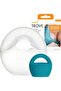 TROVE Silicone Manual Breast Pump - Hands Free Breast Pump - Passive Breast Milk Collector Shell for Newborns - Breastfeeding Essentials - 1 Count