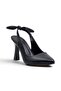 High Heel Evening Dress with a Bow on the Back - 3