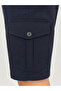 Large Size Men's Shorts with Side Elastic Waist, Lace-Up Closure, Zipper and Cargo Pockets - 7