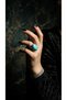 Bronze Vintage Women's Ring Authentic Copper Jewelry Large Turquoise Stone Oval Adjustable - 2