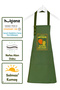 Kitchen Apron Set of 2 Stain-Resistant Water-Repellent Fabric Colorfast Print Fruit and Vegetable Patterned Double Kitchen Apron - 5