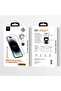 URR iPhone 14 Pro Max 3D Silicon Edge HD واقي شاشة زجاجي - أسود - 5