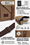 Waxed Canvas Men's Messenger Bag Daily Tablet Shoulder Bag 22X28 cm - 2