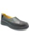 103 Black Genuine Leather Orthopedic Women's Shoes - 3