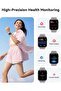 Bluetooth Call Smart Watch for Women, 1.83" Square Silver Smartwatch with Heart Rate, SpO2 & Sleep Monitor - 3