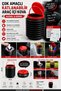 Foldable Car Trash Can with Lid 4 Liter Red Portable Camping Picnic Storage Bucket with Lid - 4