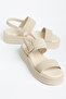 Women's Double-Strap Buckle Detailed Casual Sandals - 4